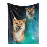 Personalized Pet Throw Blanket - Superimposed Portrait