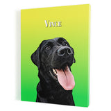 Personalized Pet Portrait Canvas - Gradient