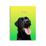 Personalized Pet Portrait Print - Gradient