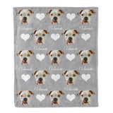 Personalized Pet Face Throw Blanket