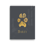 Personalized Gold Foil Prints - Real Paw Print