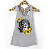 Personalized Sunflower Pet Tank Top