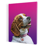 Personalized Pet Portrait Canvas - Gradient