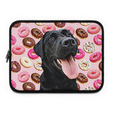 Personalized Pet Laptop Sleeve - Donuts