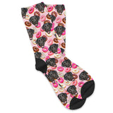 Personalized Pet Face Socks - Donuts