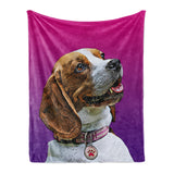 Personalized Pet Throw Blanket - Gradient