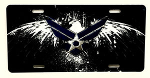 U.S. Air Force Grunge Eagle License Plate