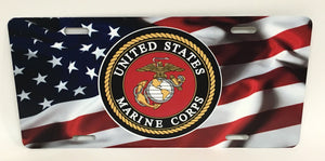 U.S. Marine Corps Logo License Plate