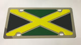 Brasil Flag Stainless Steel License Plate