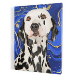 Personalized Pet Portrait Canvas - Marbled Color