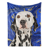 Personalized Pet Throw Blanket - Marbled Color