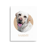 Personalized Pet Portrait Prints - Color Circle