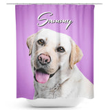 Personalized Pet Portrait Shower Curtain