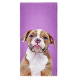 Personalized Dog Portrait Beach Towel