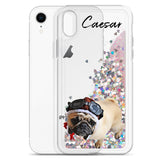 Personalized Dog Liquid Glitter iPhone Case