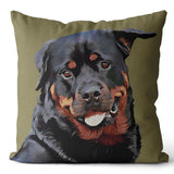 Personalized Pet Portrait Woven Pillow