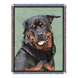 Personalized Pet Portrait Woven Blanket