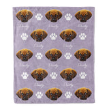 Personalized Pet Face Throw Blanket