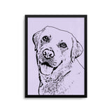 Personalized Minimalistic Pet Portrait Prints