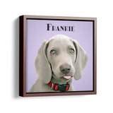 Personalized Framed Pet Portrait - Square Canvas