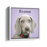 Personalized Framed Pet Portrait - Square Canvas