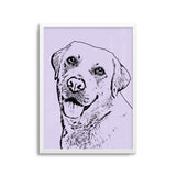 Personalized Minimalistic Pet Portrait Prints