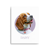 Personalized Pet Portrait Prints - Color Circle