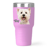 Personalized Dog Ringneck Travel Tumbler 30oz