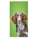 Personalized Dog Portrait Beach Towel