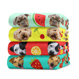 Personalized Dog Fruit Beach Towel