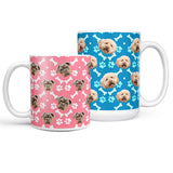 Personalized Dog Bone Pattern Mug