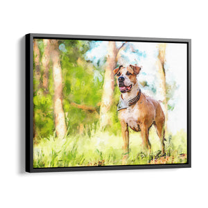 Personalized Pet Portrait from Photo Canvas