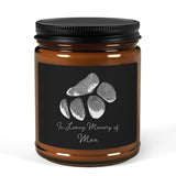 Personalized Pet Paw Print Candle - Amber Jar