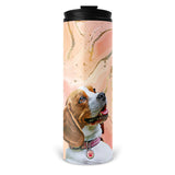 Personalized Pet Skinny Tumbler 16oz - Marbled Color