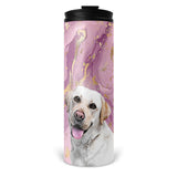 Personalized Pet Skinny Tumbler 16oz - Marbled Color