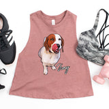 Personalized Pet Razorback Crop Tank Top