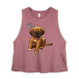 Personalized Pet Razorback Crop Tank Top