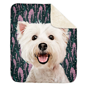 Personalized Pet Sherpa Blanket - Meadow