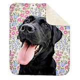 Personalized Pet Sherpa Blanket - Meadow