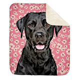 Personalized Pet Sherpa Blanket - Meadow