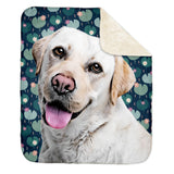 Personalized Pet Sherpa Blanket - Meadow