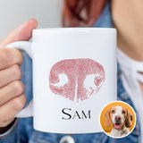 Personalized Pet Nose Print Mug