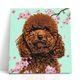 Personalized Cherry Blossom Pet Canvas