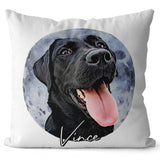 Personalized Pet Portrait Pillow - Watercolor Style