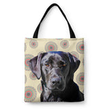 Personalized Dog Tote Bag - Mandala Design