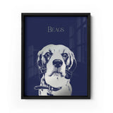 Personalized Pet Silver Foil Portrait Prints