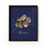 Personalized Gold Foil Prints - Real Paw Print