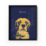 Personalized Pet Gold Foil Portrait Prints