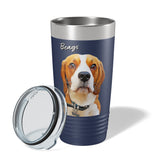 Personalized Dog Ringneck Travel Tumbler 20oz