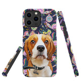 Personalized Dog iPhone Case - Paisley Pattern